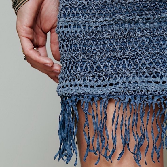 FREE PEOPLE Party Dress Intricate Draped Mini Gown - Picture 5 of 8